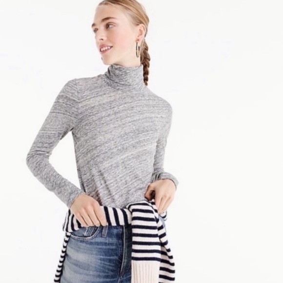 J. Crew Sweaters - J. Crew Heathered Gray Tissue Turtleneck